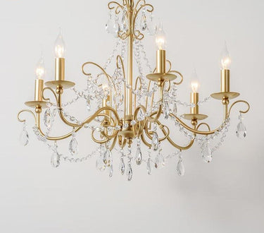 gold crystal chandelier